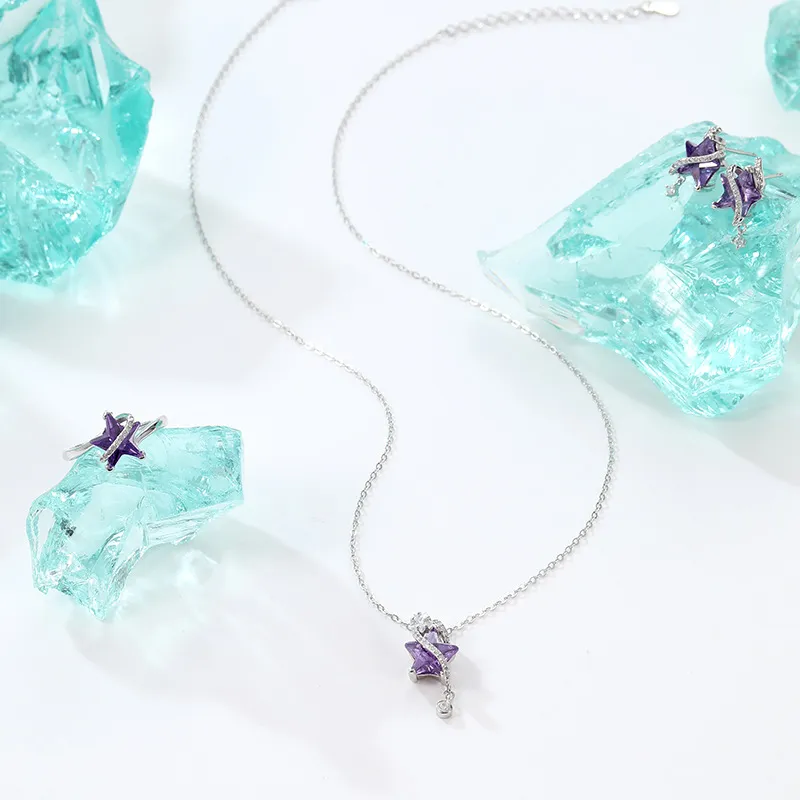 ZHONGLING 925 Sterling Silver Necklaces Women's-1