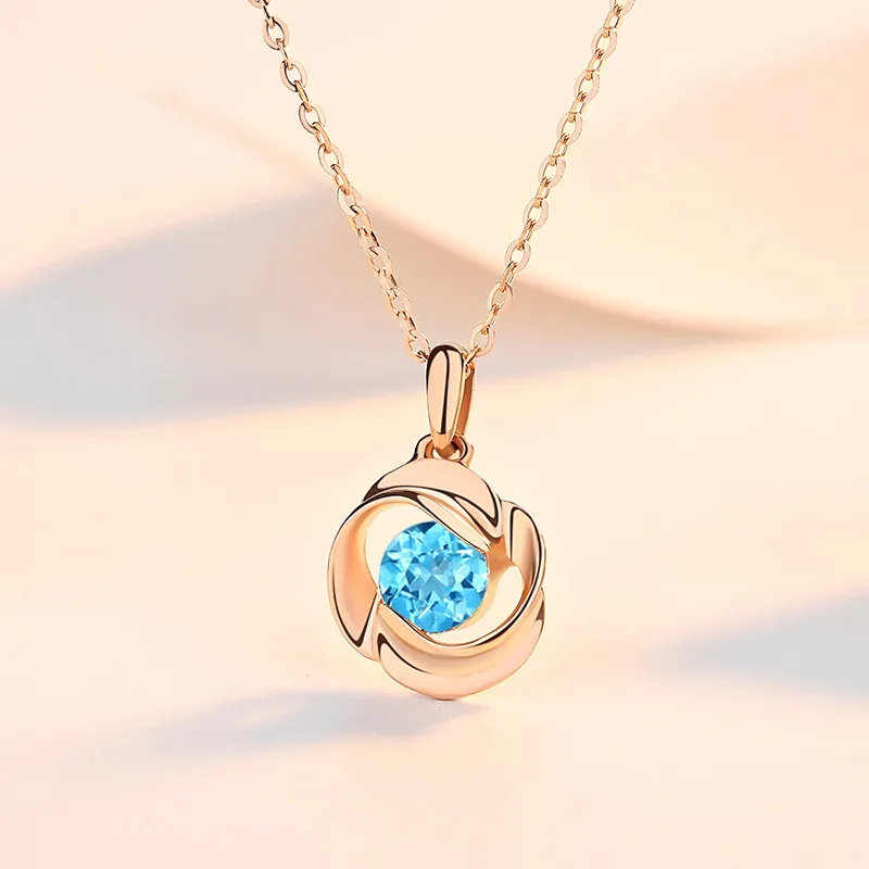 ZHONGLING 925 Sterling Silver Necklaces Women's-15