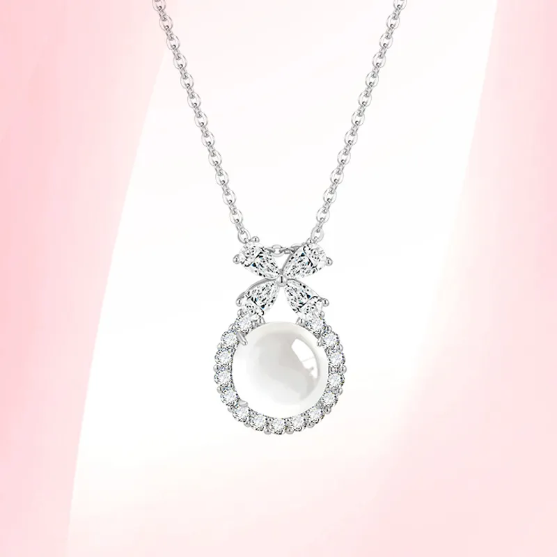 ZHONGLING Chalcedony Necklaces Women's-6