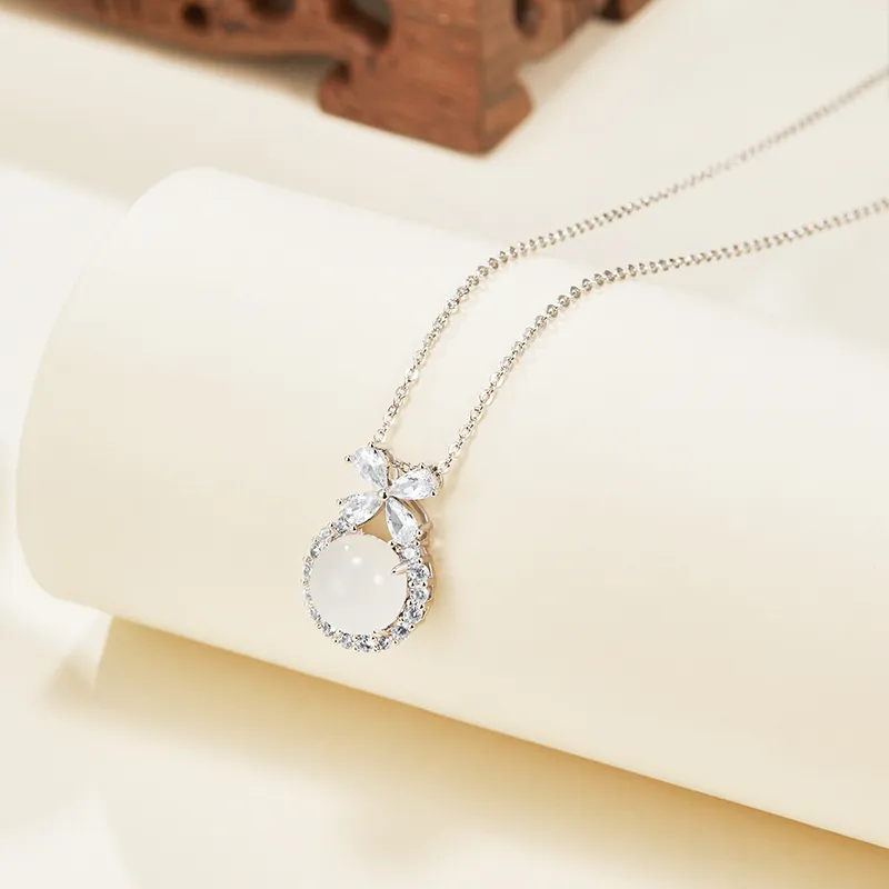 ZHONGLING Chalcedony Necklaces Women's-2