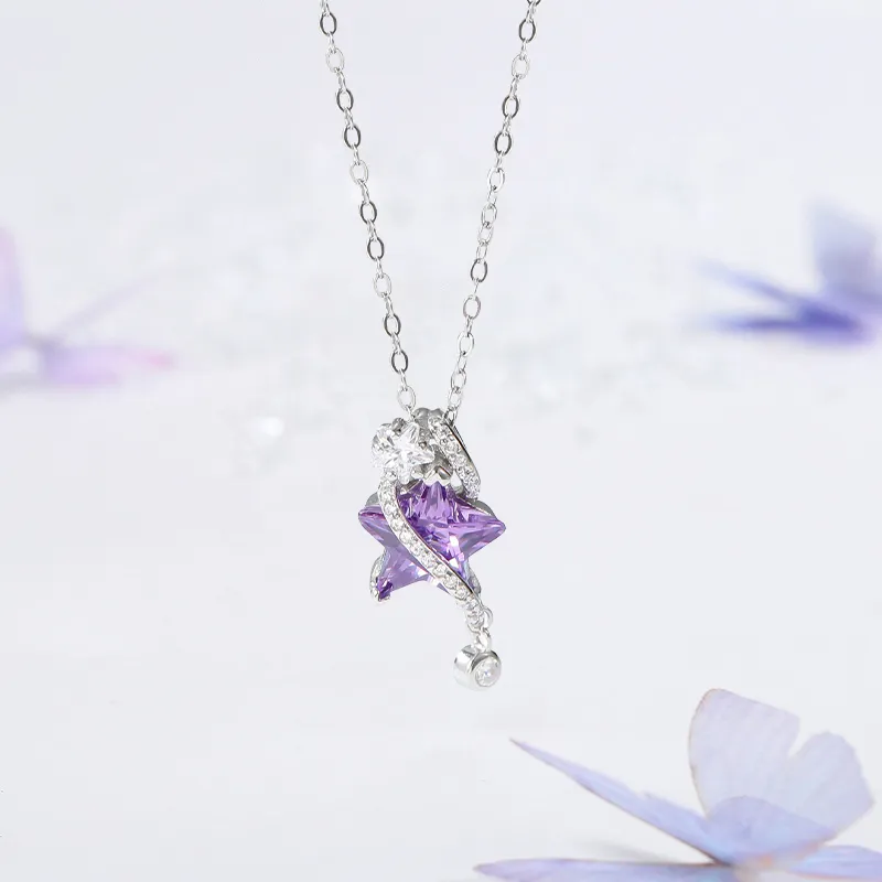 ZHONGLING 925 Sterling Silver Necklaces Women's-2