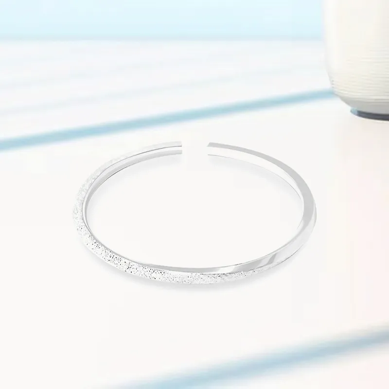 ZHONGLING 999 Fine Silver Bangles Women's-3