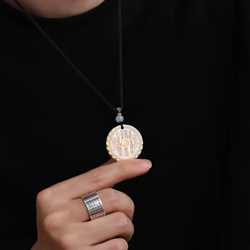 ZHONGLING 999 Fine Silver Sterling Silver Necklaces Women's-3