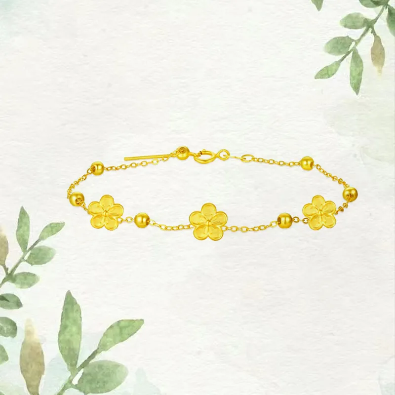 ZHONGLING Gold Bracelet Women's-4