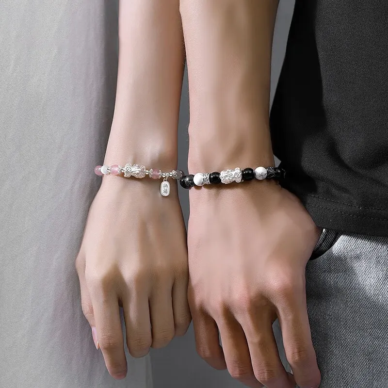ZHONGLING Obsidian Jade Bracelets Unisex-10