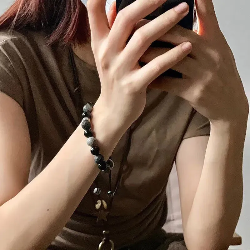 ZHONGLING Obsidian Bracelets Unisex-12