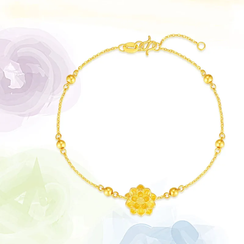 ZHONGLING Gold Bracelet Women's-4
