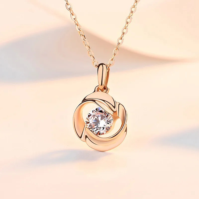 ZHONGLING 925 Sterling Silver Necklaces Women's-13