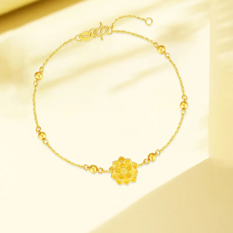 ZHONGLING Gold Bracelet Women's-5