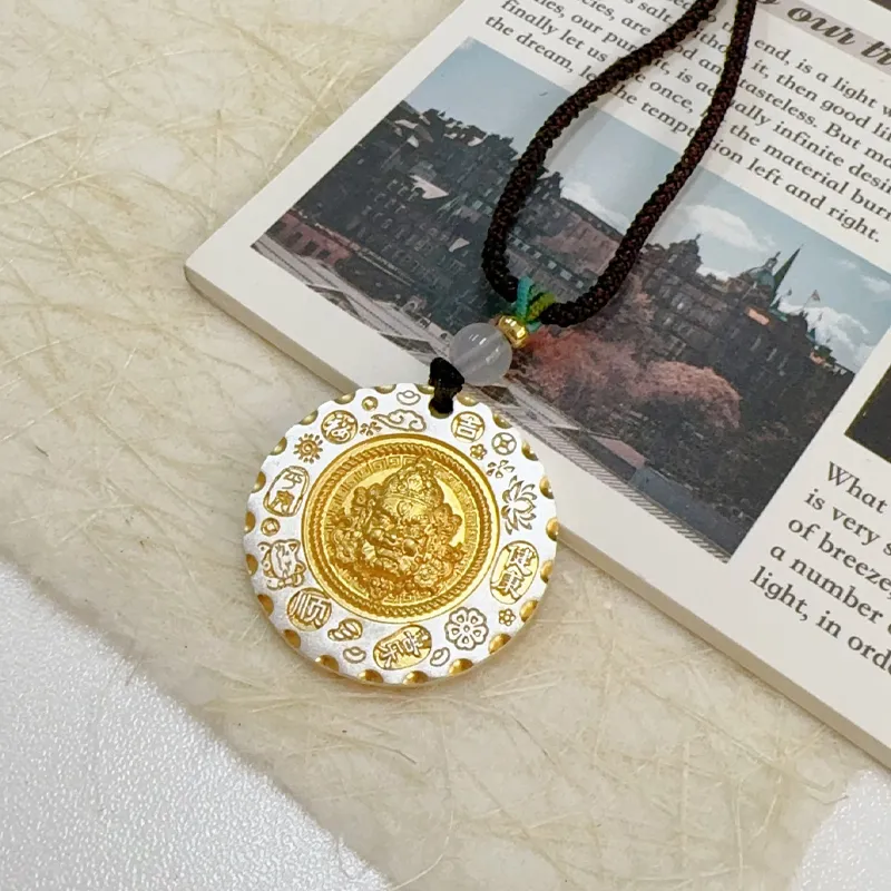 ZHONGLING 999 Fine Silver Sterling Silver Necklaces Women's-3