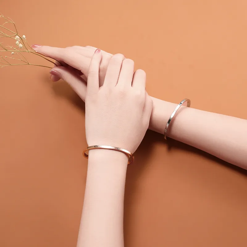 ZHONGLING 999 Fine Silver Sterling Silver Bracelets Women's-4