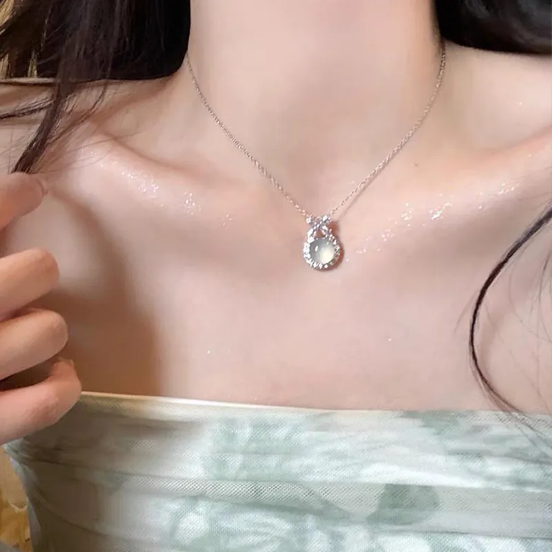 ZHONGLING Chalcedony Necklaces Women's-1