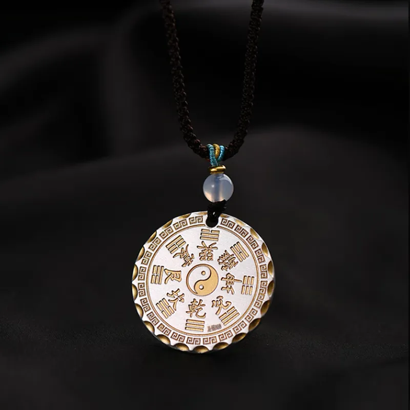 ZHONGLING 999 Fine Silver Sterling Silver Necklaces Women's-4