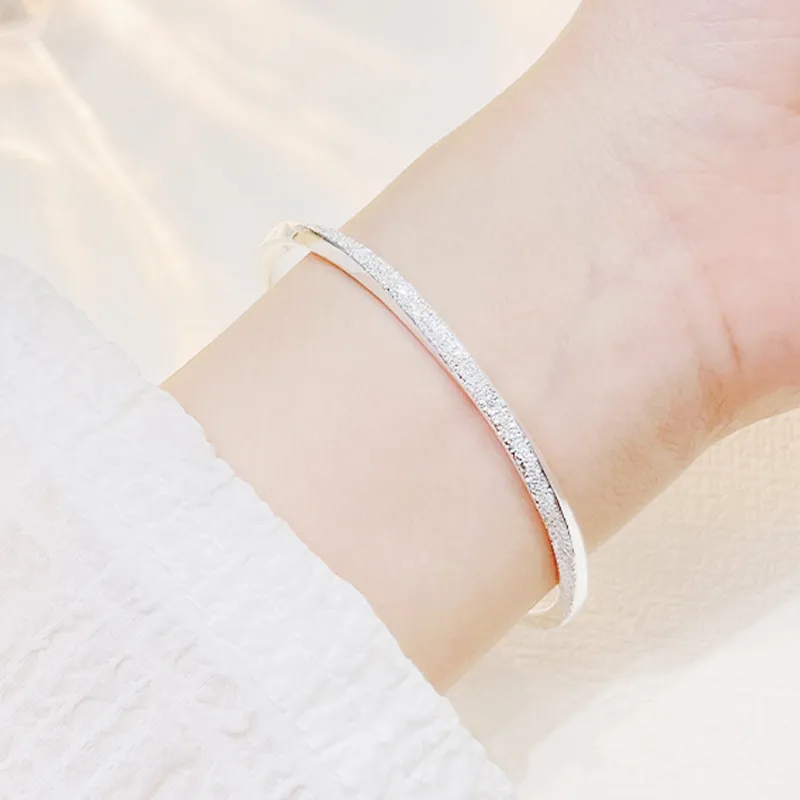 ZHONGLING 999 Fine Silver Bangles Women's-2