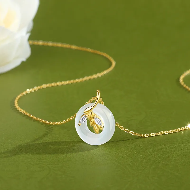ZHONGLING Chalcedony Necklaces Women's-1