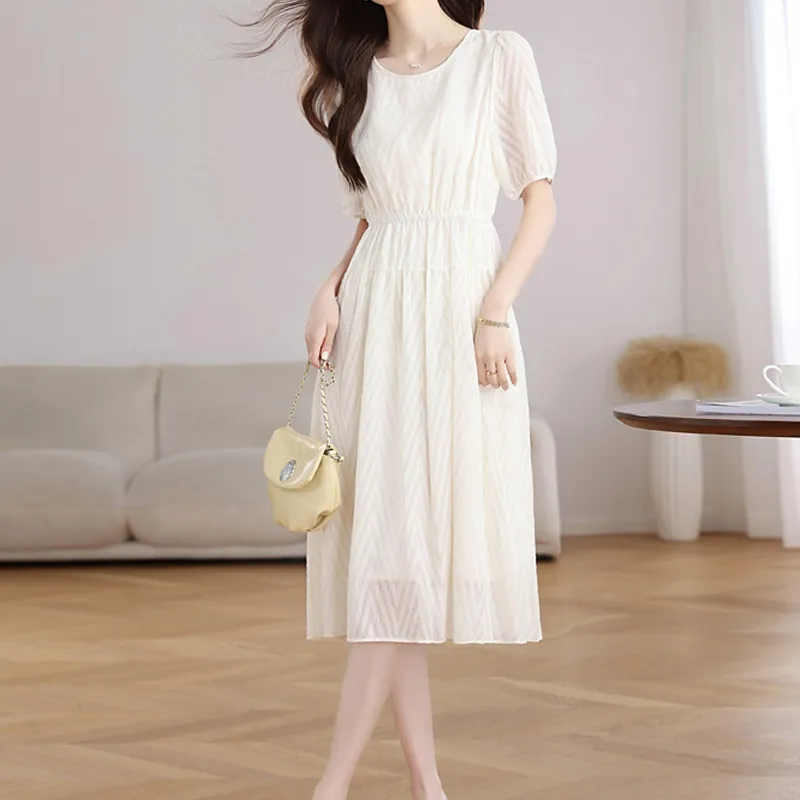 JOSR Short Sleeved Dress Women's Apricot-4