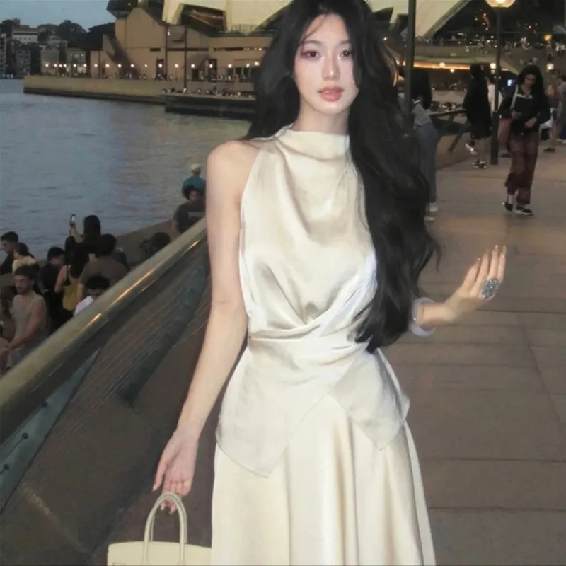 JOSR Two Piece Skirt Sets Women's White-4