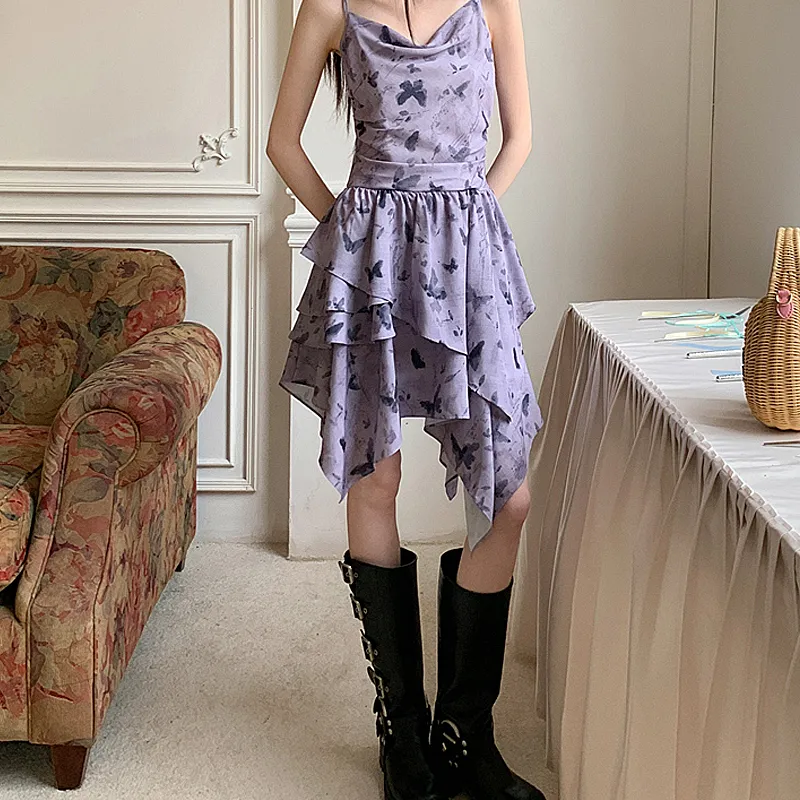 JOSR Slip Dresses Women's Purple-2