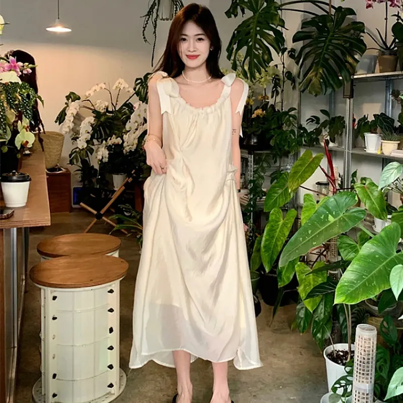 JOSR Slip Dresses Women's Ecru-3