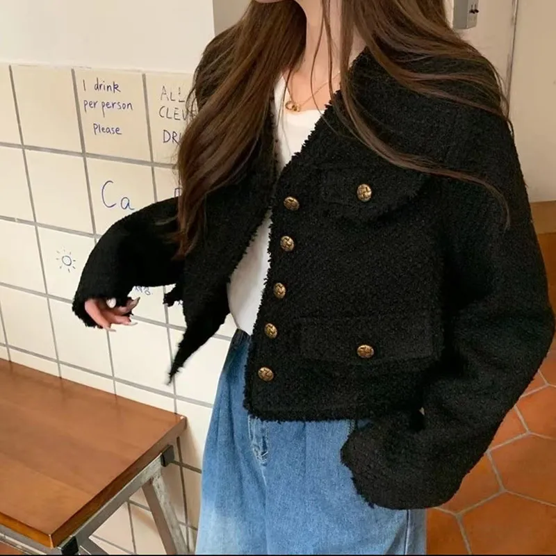 JOSR Velvet feel Coat Women's Black-5