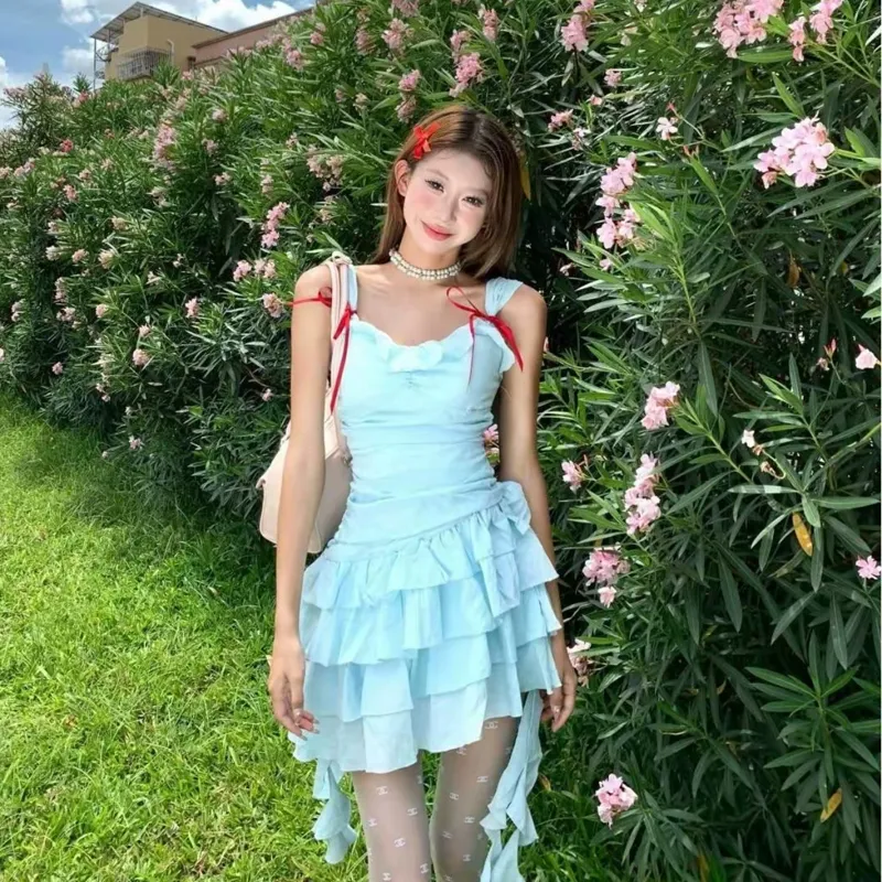 JOSR Slip Dress Women's Light Blue-2