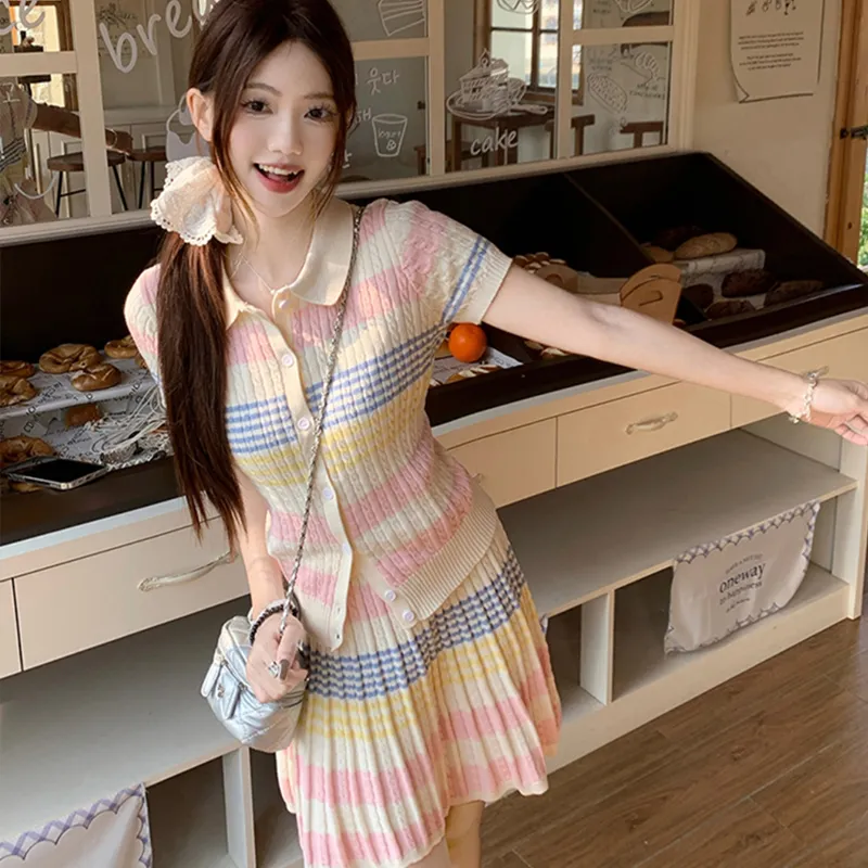 JOSR Two Piece Skirt Sets Women's-3
