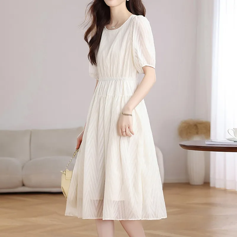 JOSR Short Sleeved Dress Women's Apricot-3