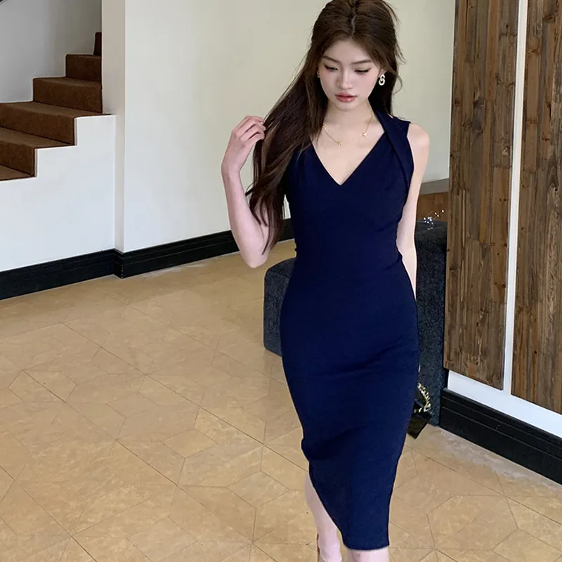 JOSR Sleeveless Dresses Women's Black-3