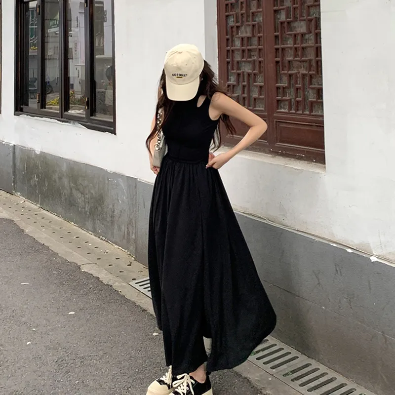 JOSR Sleeveless Dresses Women's Black-3