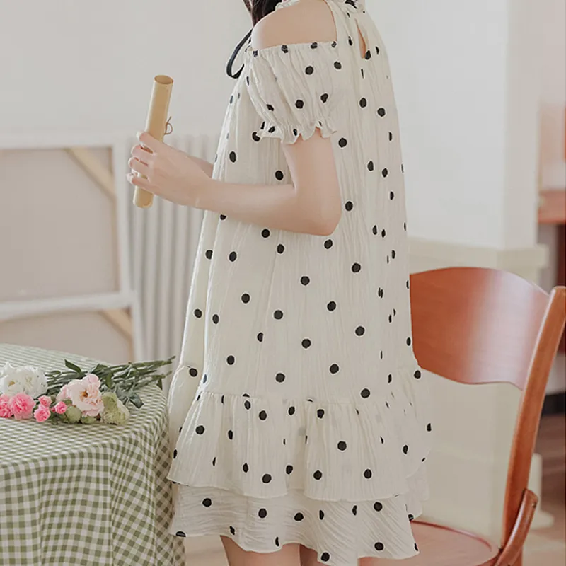 JOSR Short Sleeved Dresses Women's Polka Dot-2