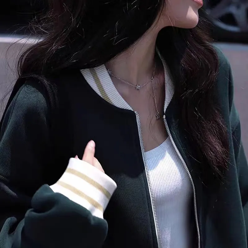 JOSR Baseball Jacket Women's Green-2