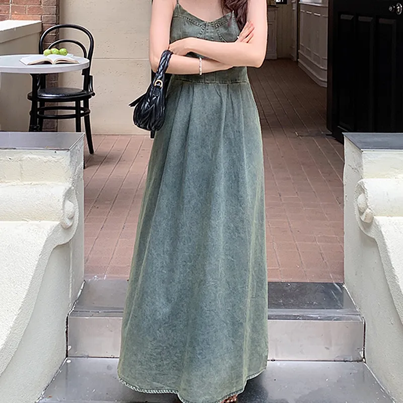 JOSR Slip Dresses Women's Denim-2