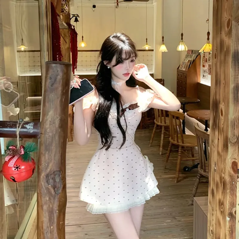 JOSR Slip Dresses Women's White-5