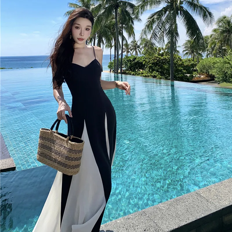 JOSR Slip Dresses Women's Black-5