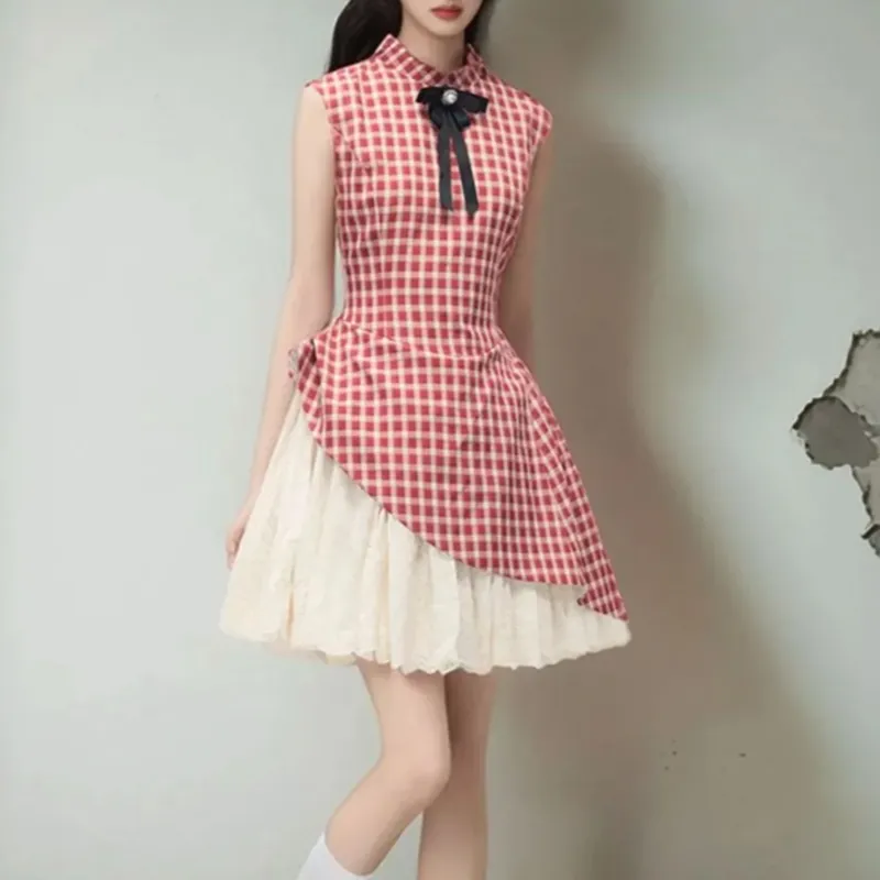 JOSR Sleeveless Dress Women's Red-5