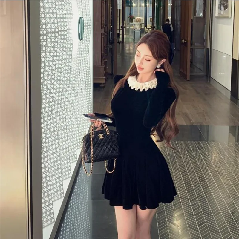 JOSR Long Sleeved Dress Women's Black-2