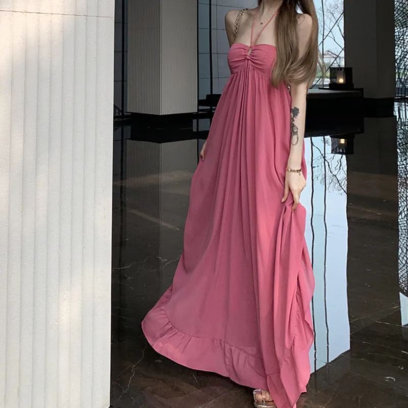 JOSR Slip Dresses Women's Pink-2