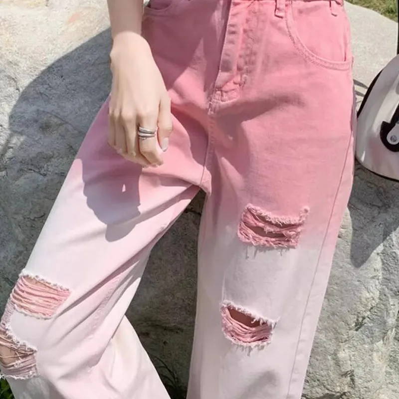 JOSR Jeans Women's Pink-5