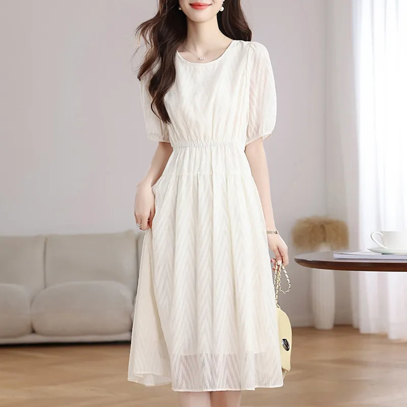 JOSR Short Sleeved Dress Women's Apricot-2