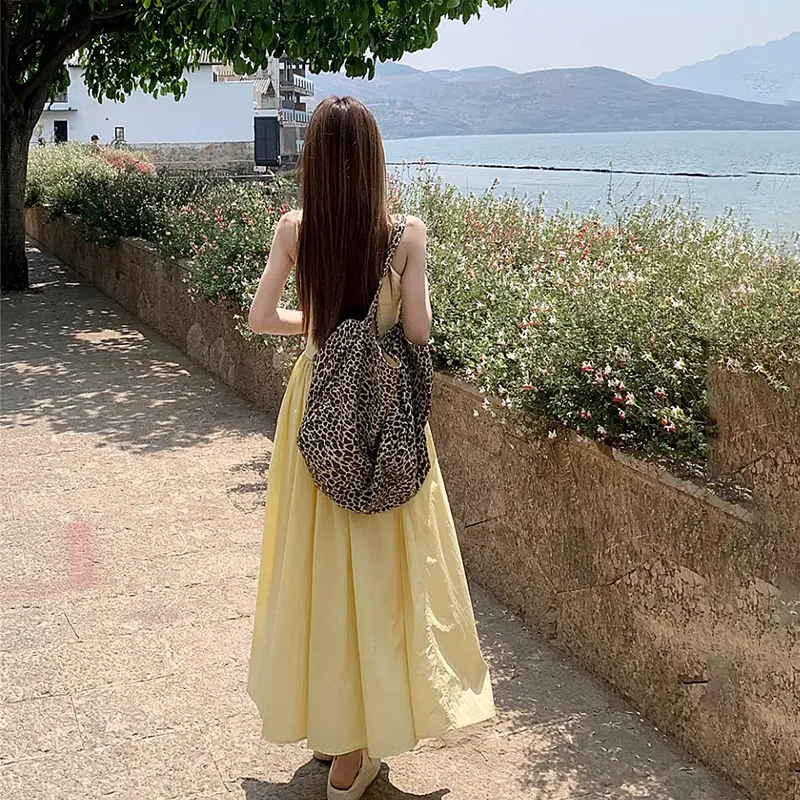 JOSR Slip Dresses Women's Yellow-2