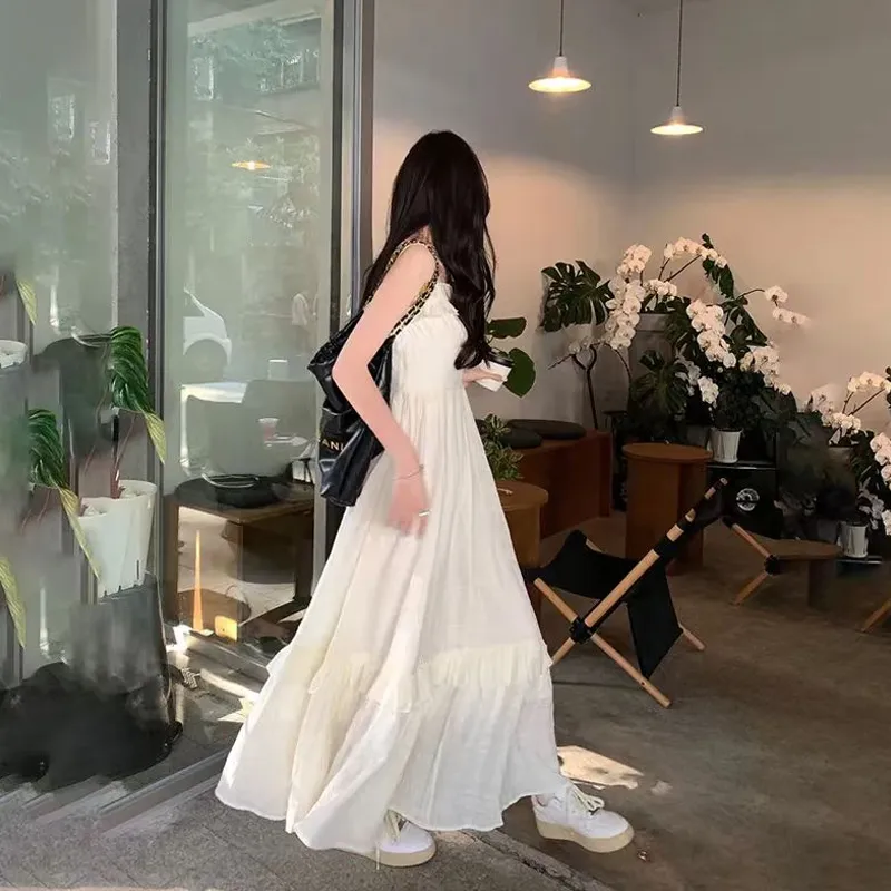 JOSR Slip Dresses Women's White-2