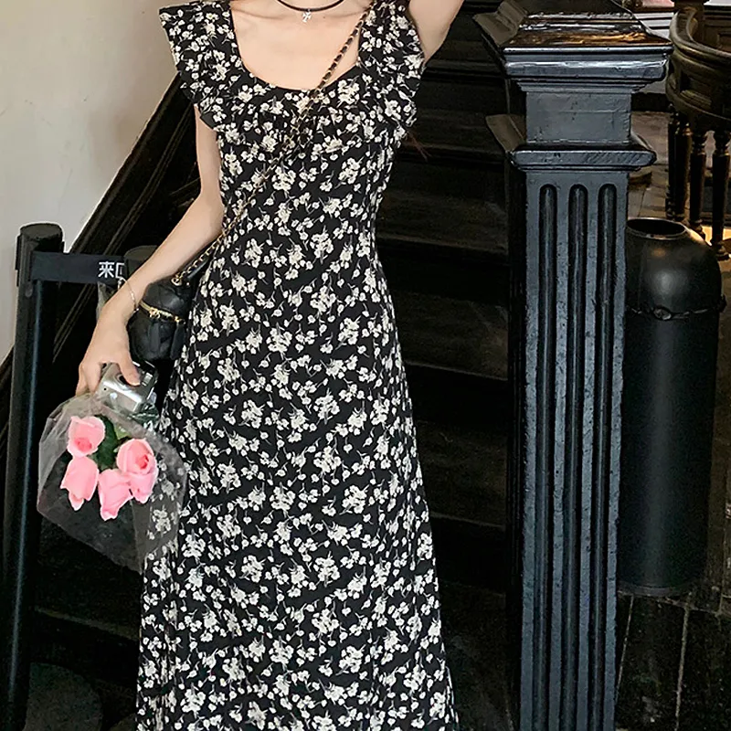 JOSR Sleeveless Dress Women's Black-4