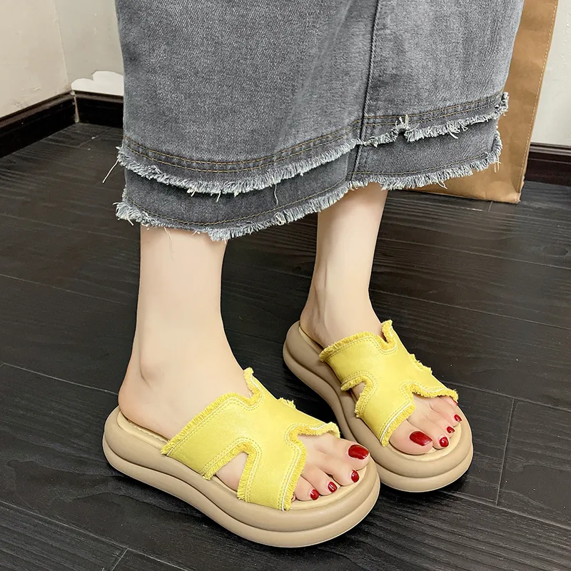 LXVB Rubber Sole Slip Resistant Slide Slippers Women's-10