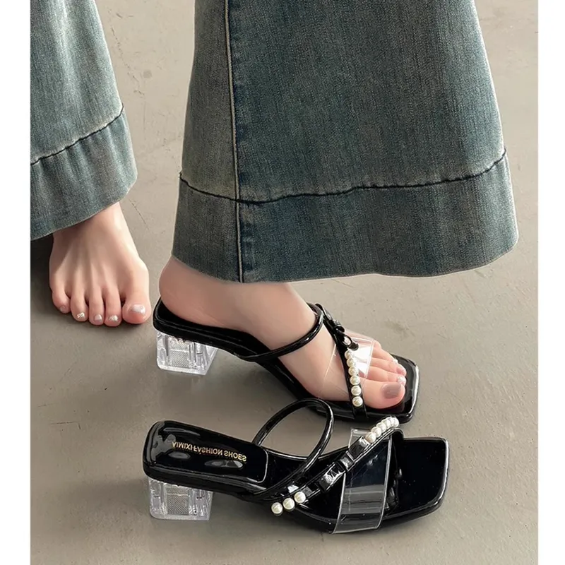 LXVB Rubber Sole Slip Resistant Slide Slippers Women's-9