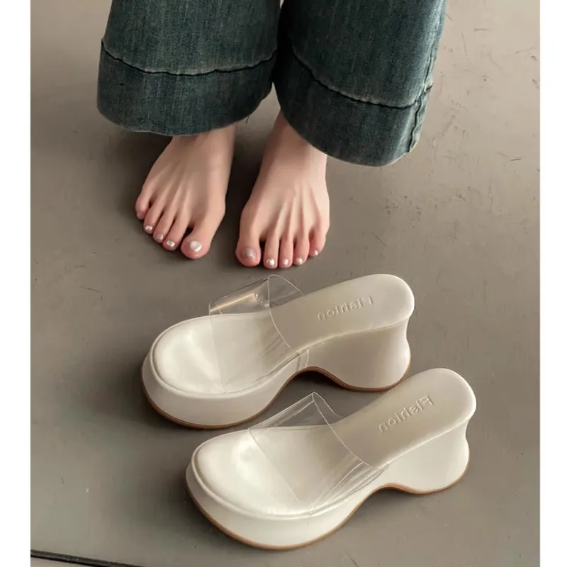 LXVB Rubber Sole Slip Resistant Slide Slippers Women's-4