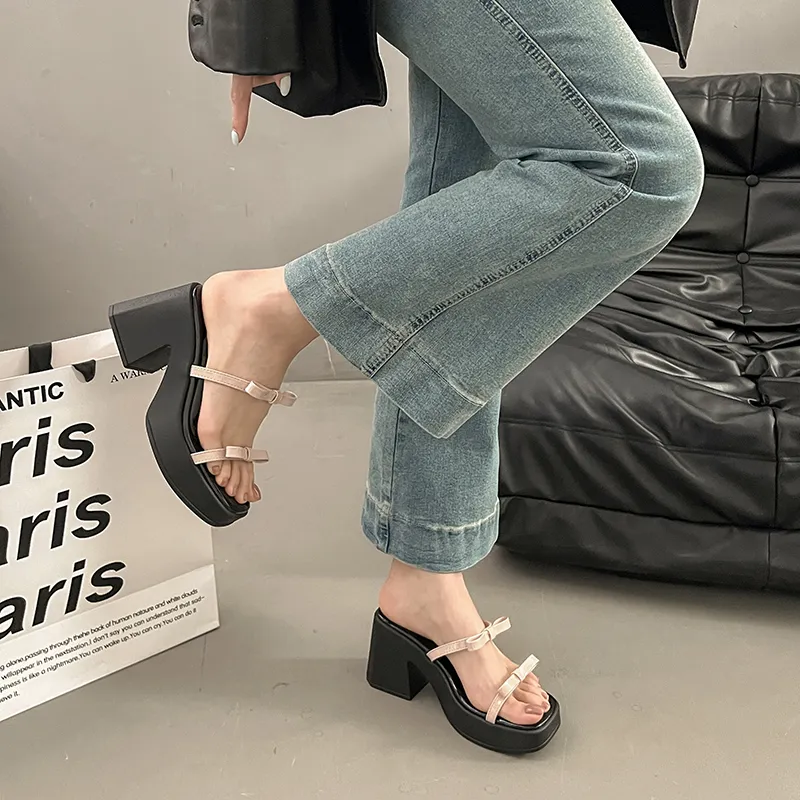 LXVB Rubber Sole Slip Resistant Slide Slippers Women's-6