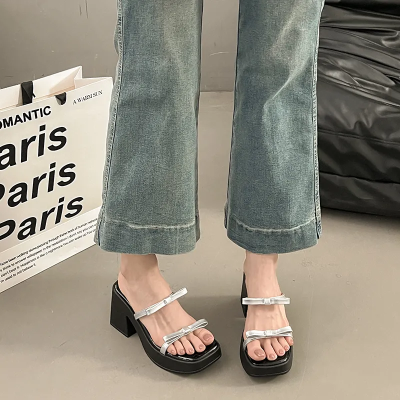 LXVB Rubber Sole Slip Resistant Slide Slippers Women's-9