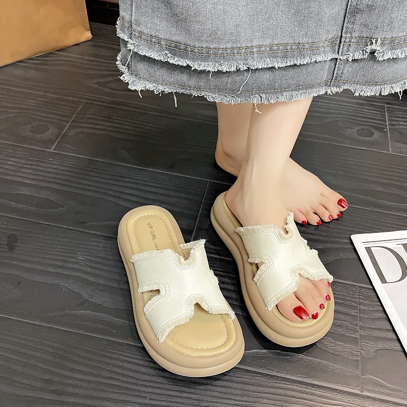 LXVB Rubber Sole Slip Resistant Slide Slippers Women's-8