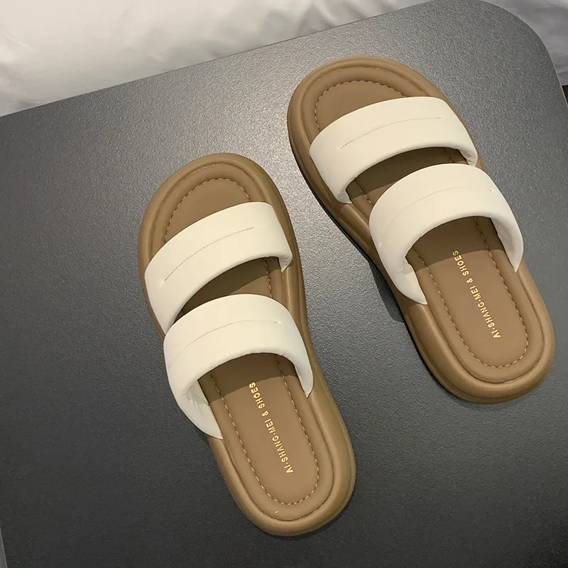 LXVB Rubber Sole Slip Resistant Slide Slippers Women's-5