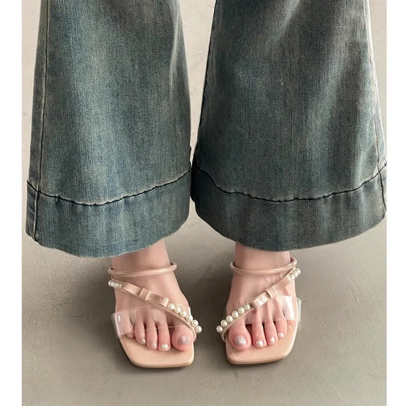 LXVB Rubber Sole Slip Resistant Slide Slippers Women's-1